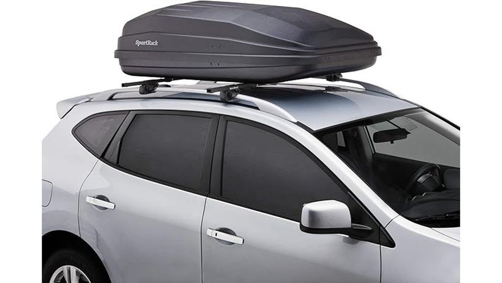 black rear cargo box