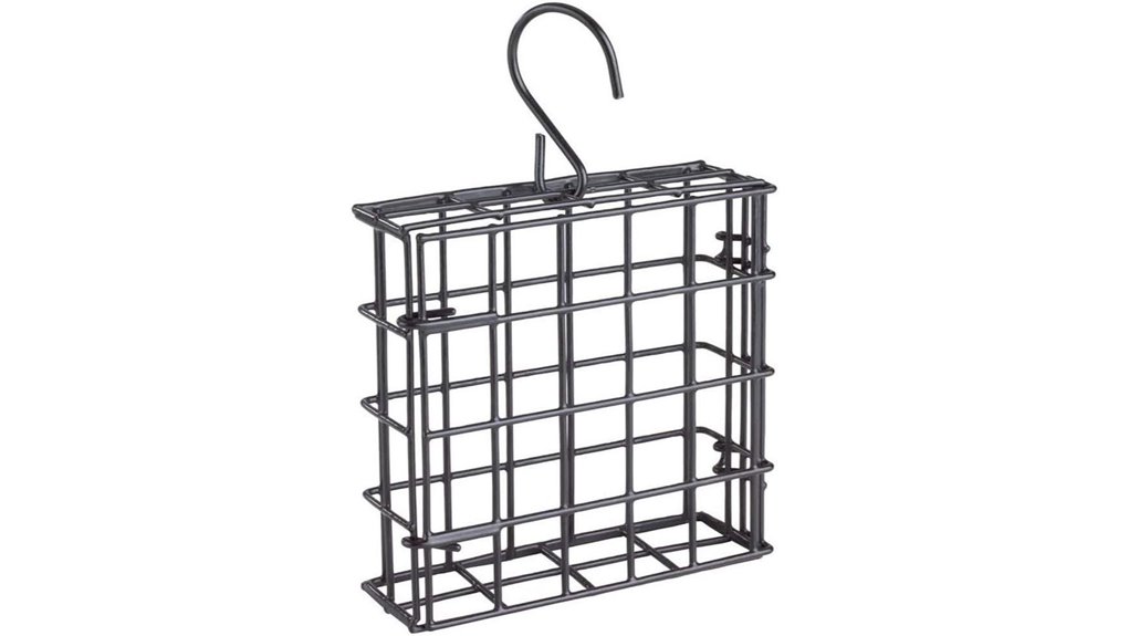 black single suet feeder