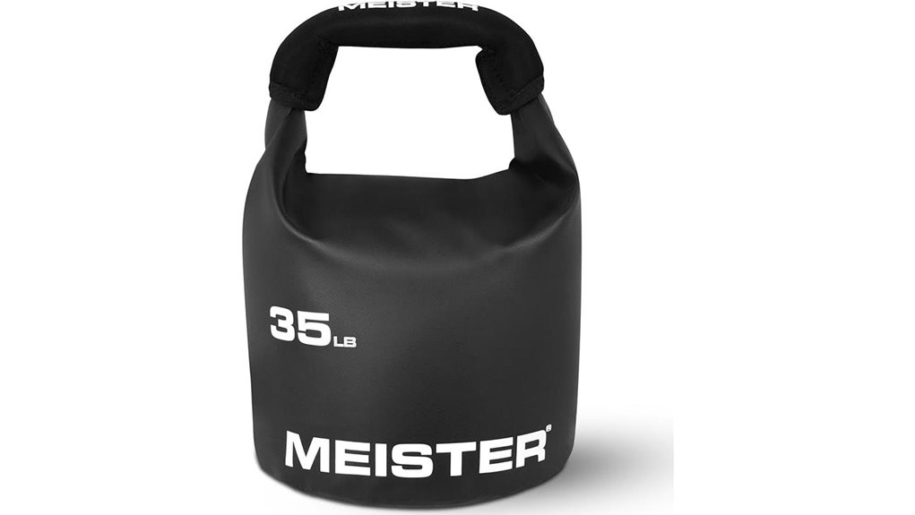 black soft sand 35lb kettlebell