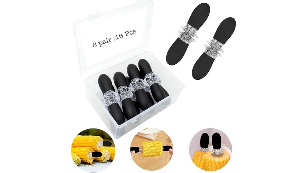 black steel corn holders