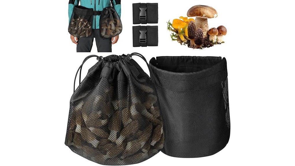 black two pack mushroom bag