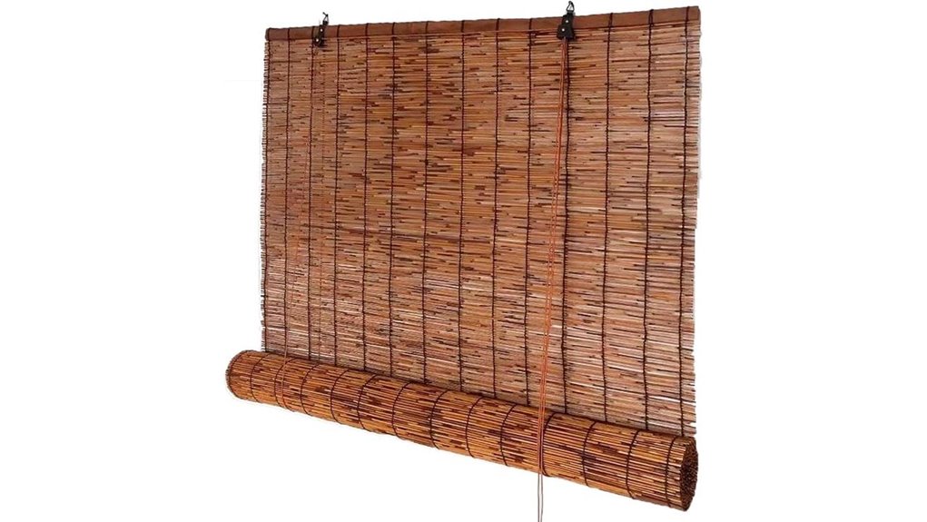 blackout bamboo outdoor blinds