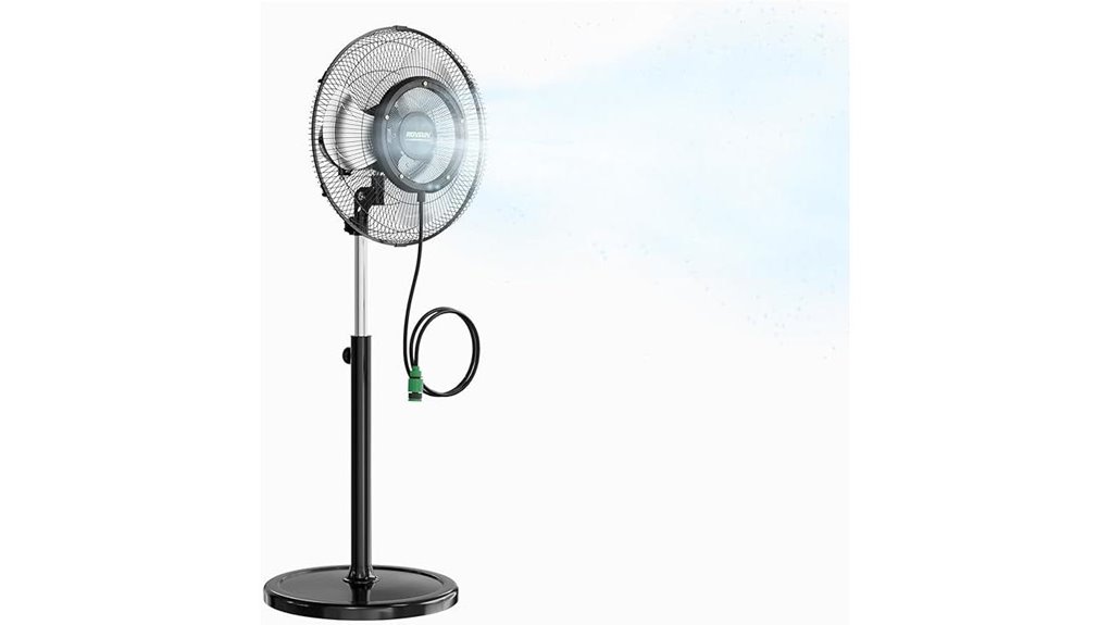 bldc 18 inch adjustable misting