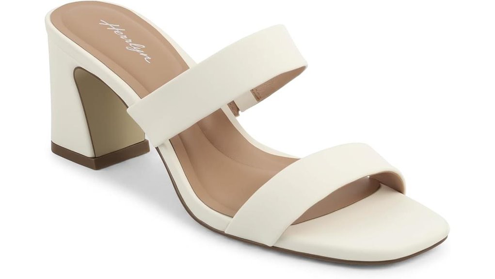 block heel open toe sandals