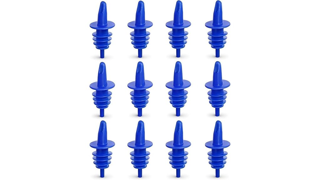 blue 12 pack syrup spouts