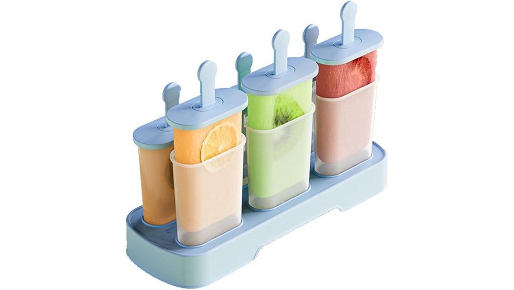 blue bpa free popsicle molds