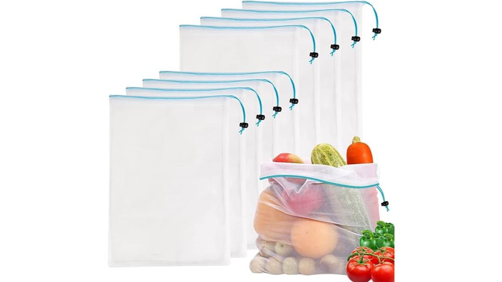 blue large reusable bags