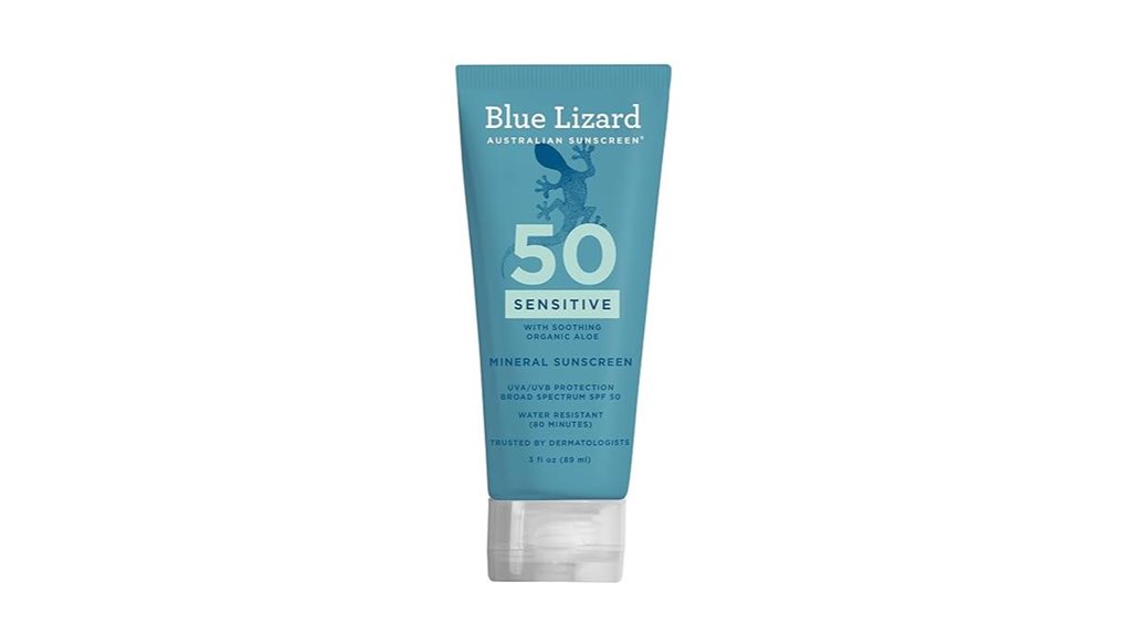 blue lizard mineral spf50