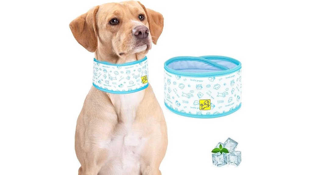 blue velcro cooling collar