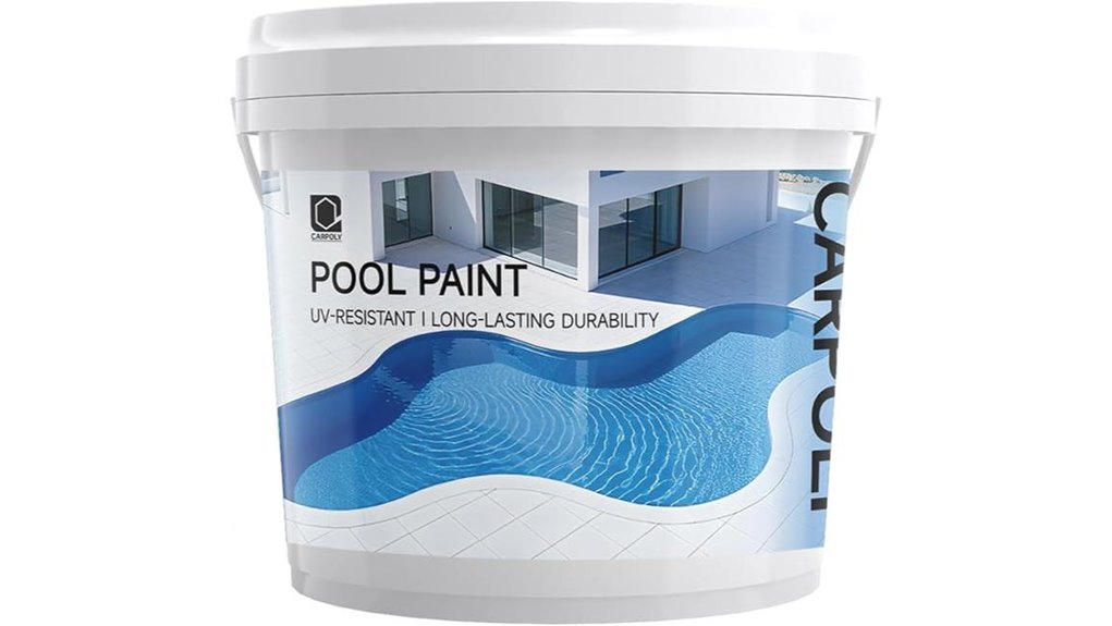 blue waterproof concrete fiberglass paint