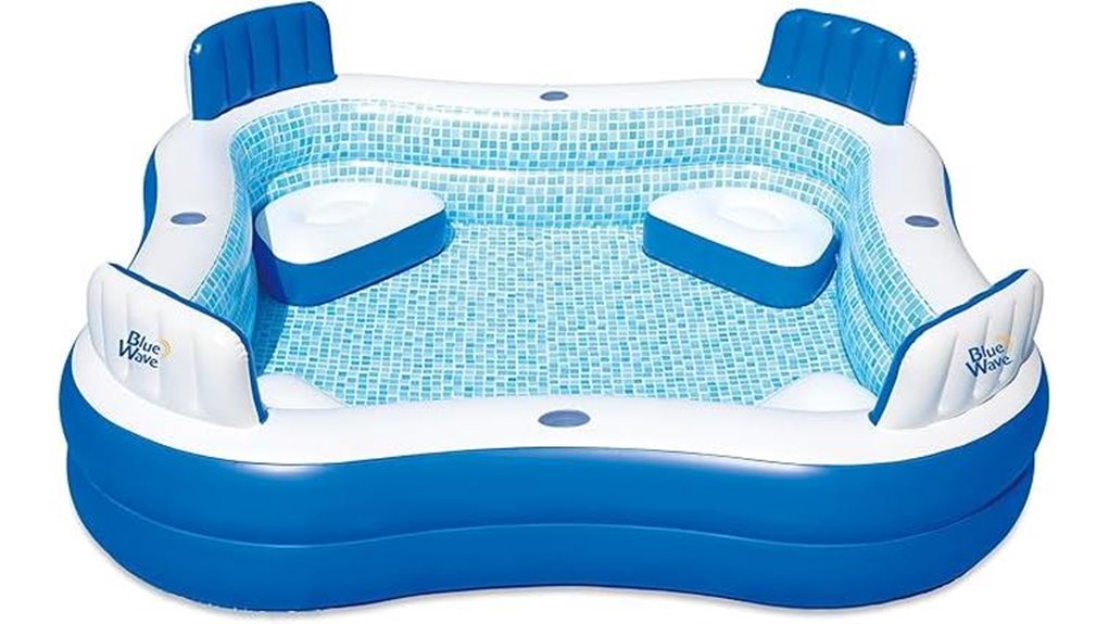 bluewave 4 seater inflatable pool