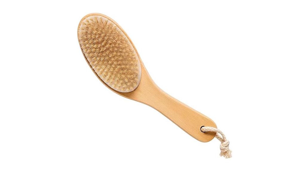 boar bristle wooden handle