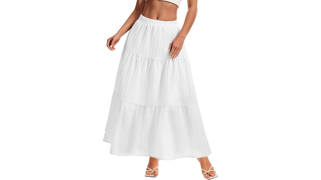 boho maxi tiered ruffle