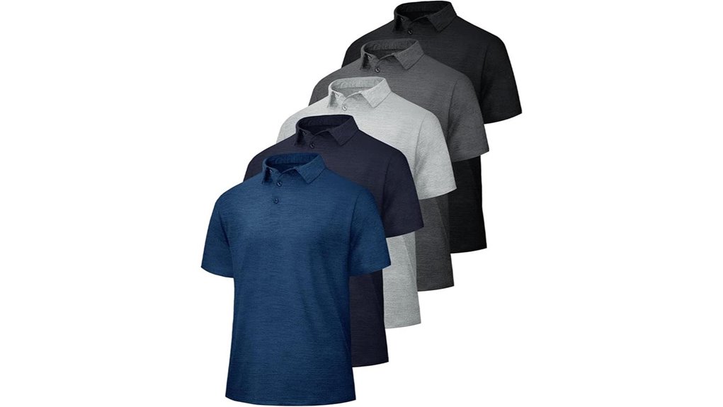 boojo 5 pack quick dry polo