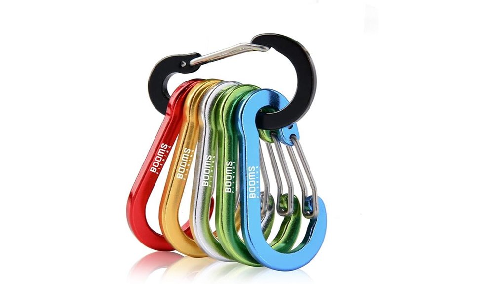 booms cc1 aluminum carabiners