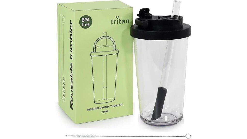 bpa free 24oz boba tumbler