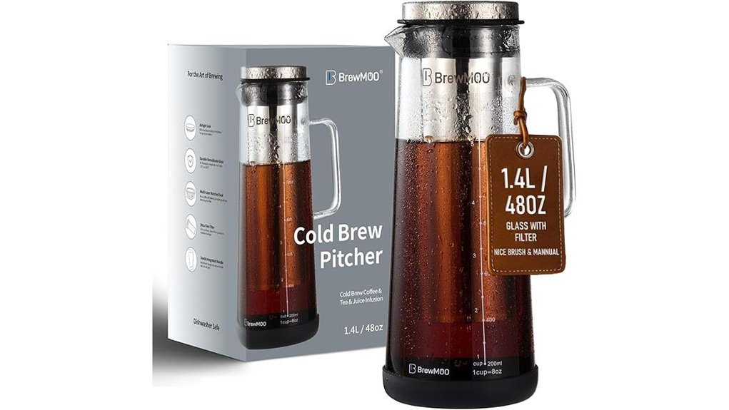 brewmoo 1 4l airtight carafe