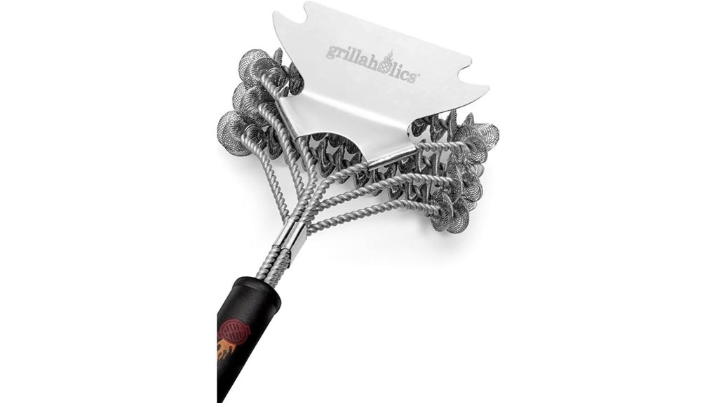 bristle free grill brush scraper