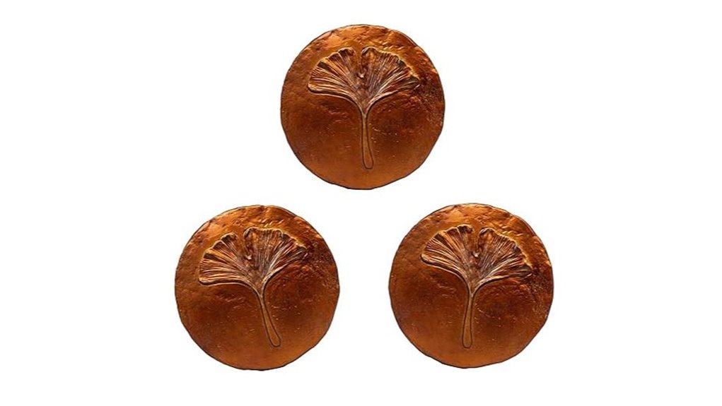 bronze ginkgo stepping stones