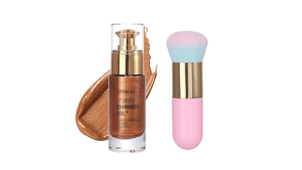 bronze glow body oil