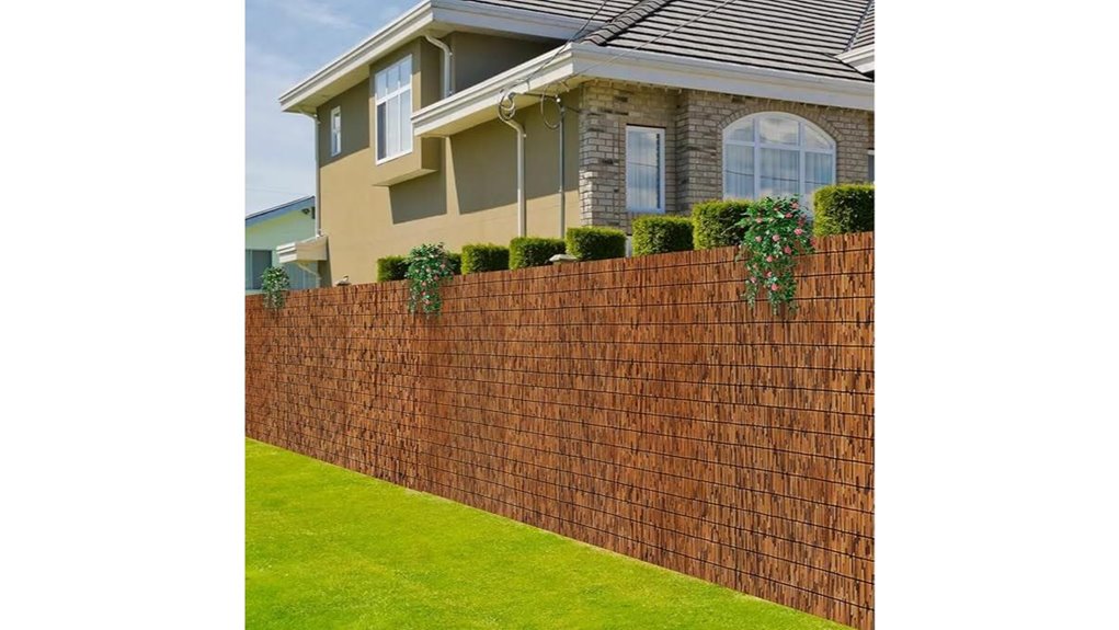 brown 6 x16 4 privacy fence