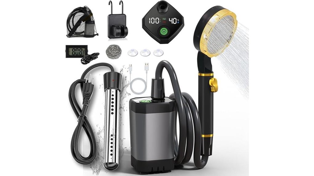 bseed rechargeable led shower
