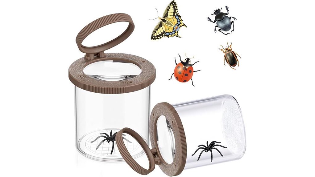 bug jars with magnifier
