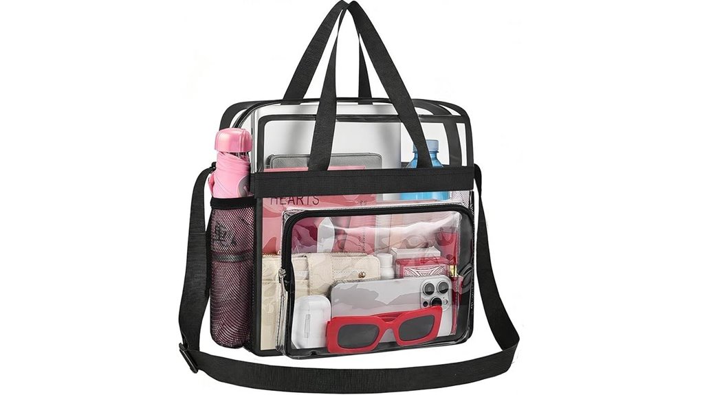 busiuw clear 12x12x6 tote