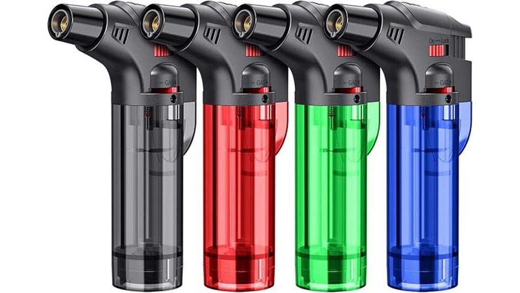 butane refillable torch lighters