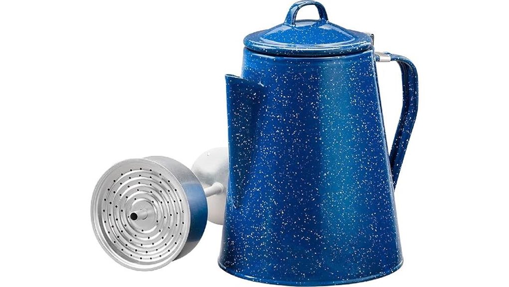 caddis 8 cup enamel percolator