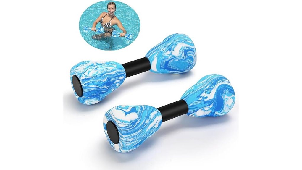 camouflage aquatic foam dumbbells