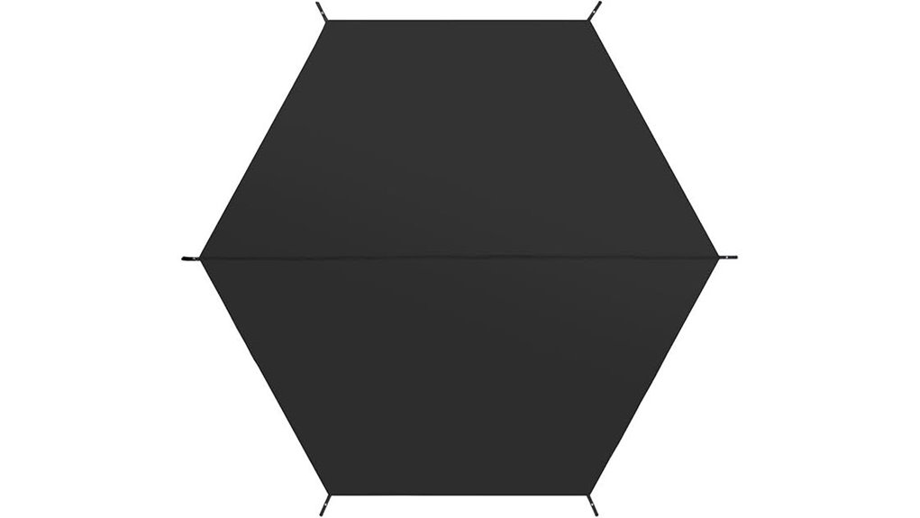 camping hexagonal 10x10 footprint