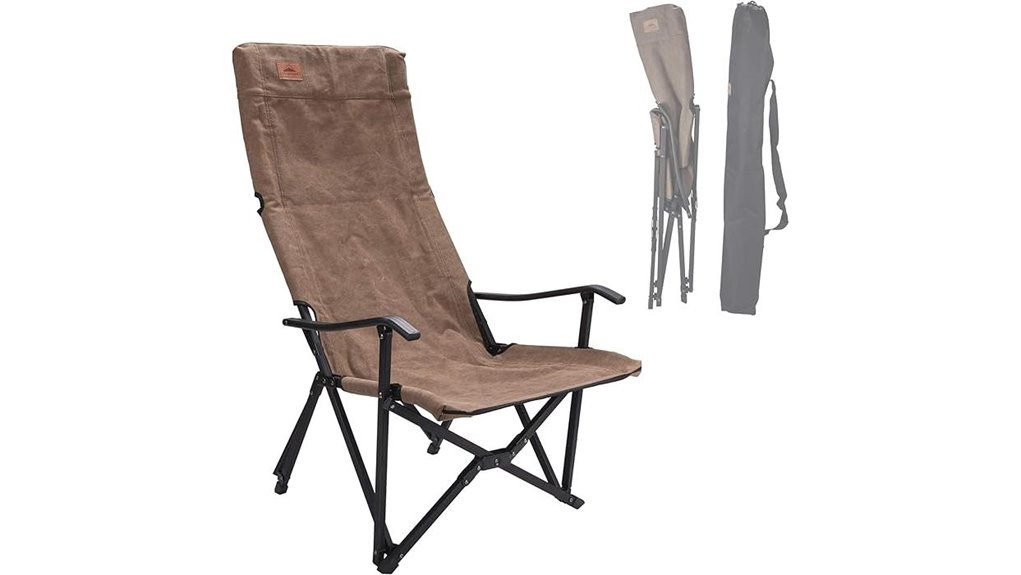 campingmoon portable high back chair