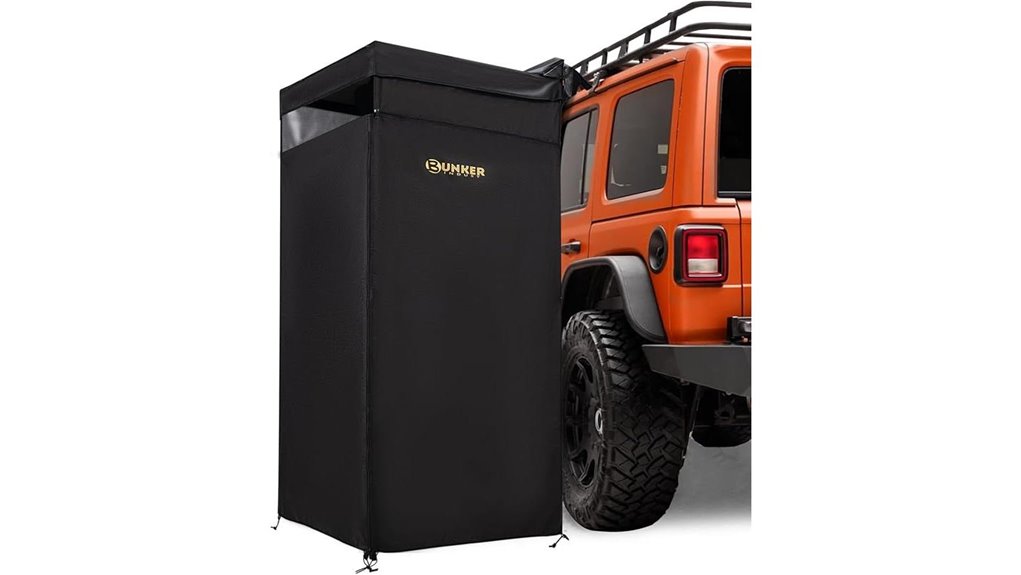 car side shower tent roof light