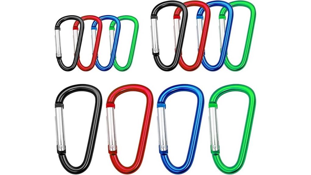 carabiner clip pack multi sized