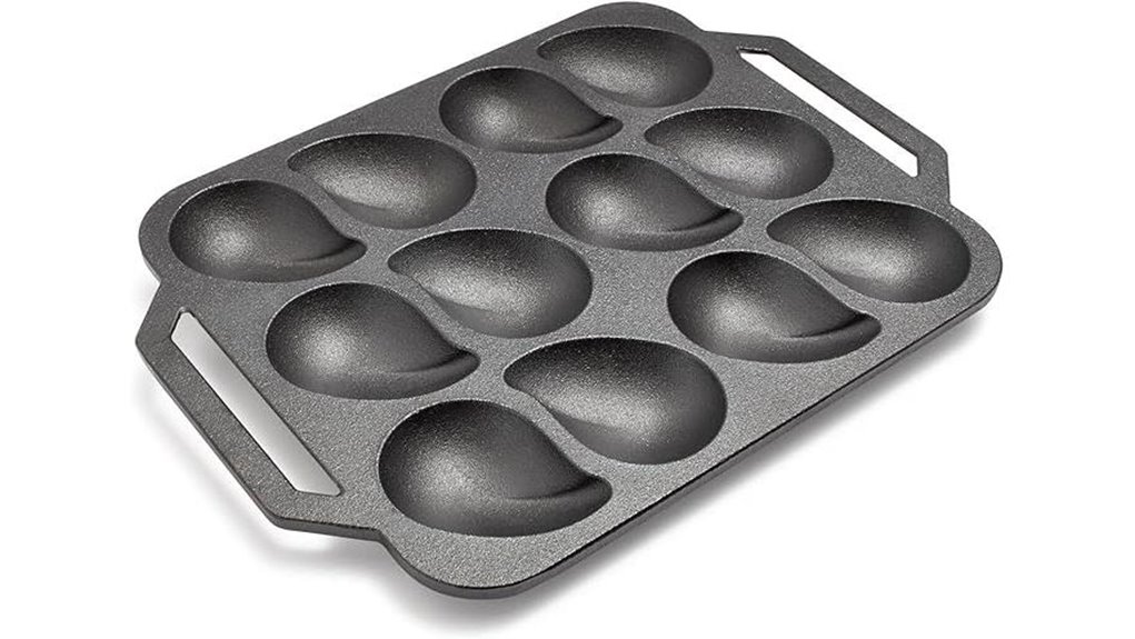 cast iron 12 cavity black