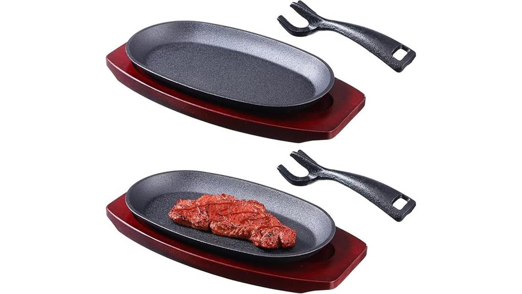 cast iron fajita skillet