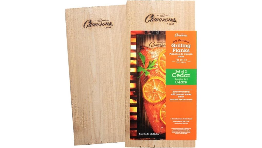 cedar grilling planks two pack