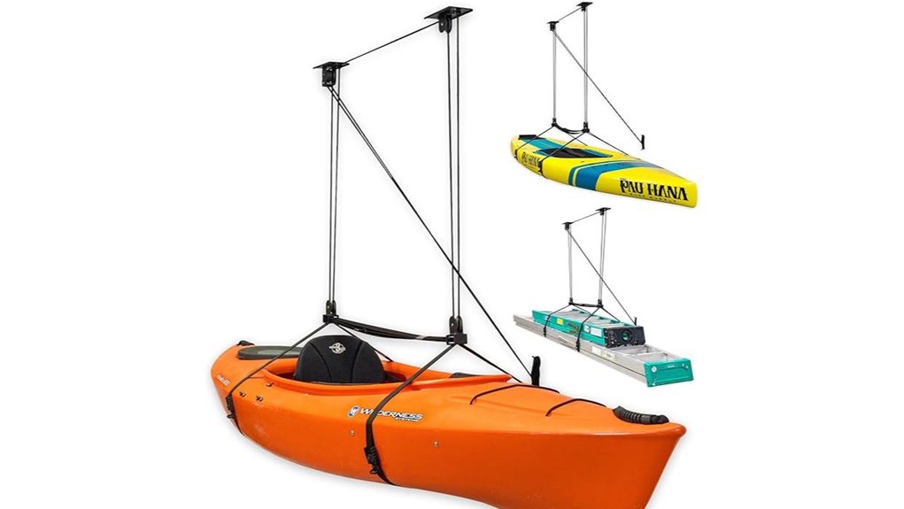 ceiling kayak canoe hoist