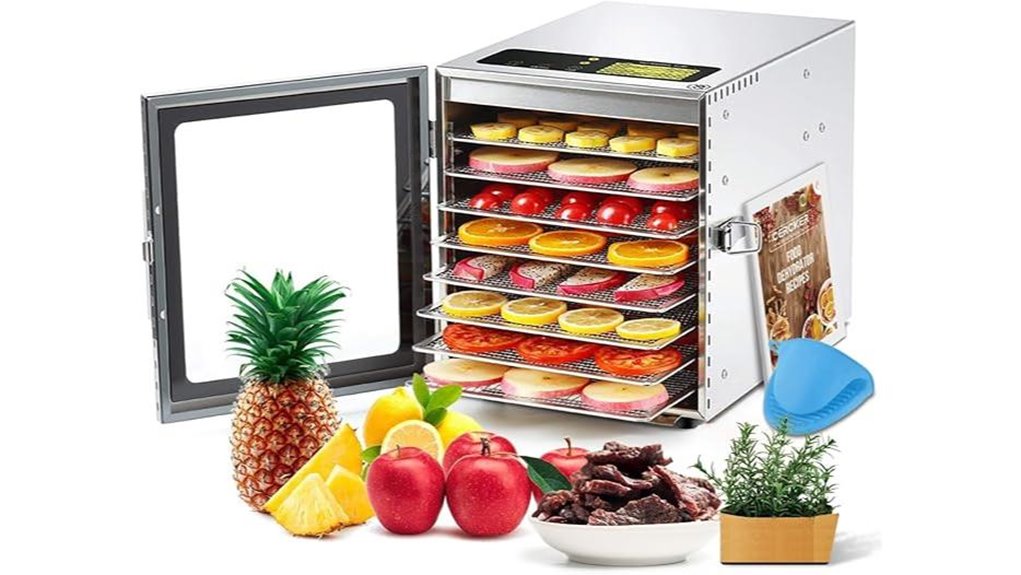 cercker 8 tray 500w dehydrator