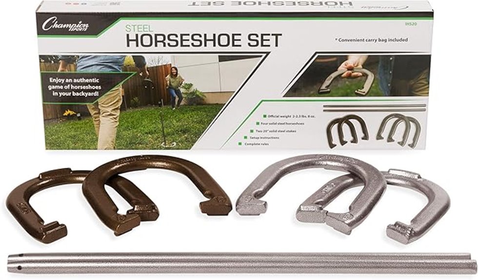 champion outdoor horseshoe set