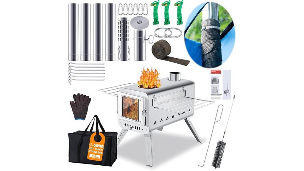 change moore stove chimney