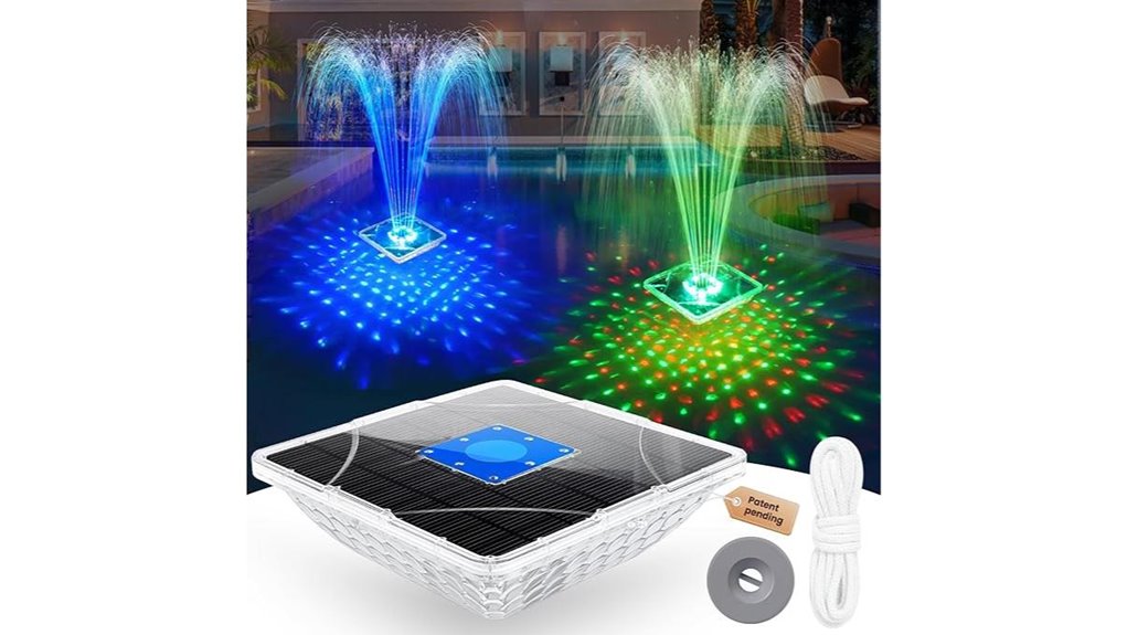 chlorstar solar fountain lightshow