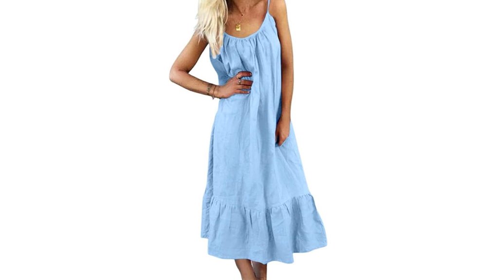 chouyatou linen beach dress