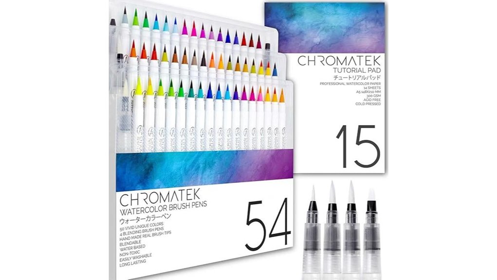 chromatek 54 watercolor set