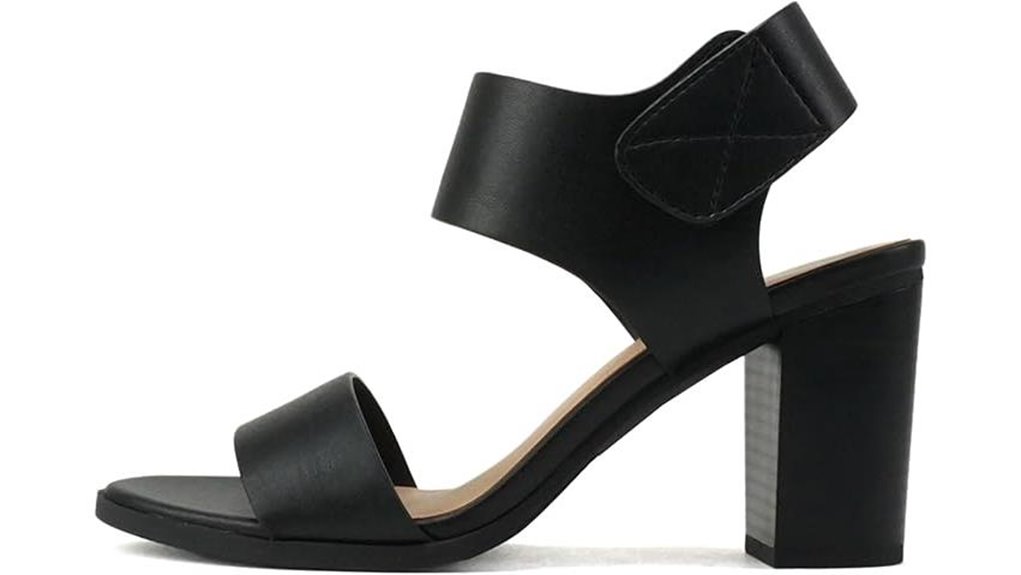 chunky ankle strap dress sandals