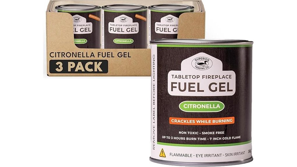 citronella gel fuel 3 pack