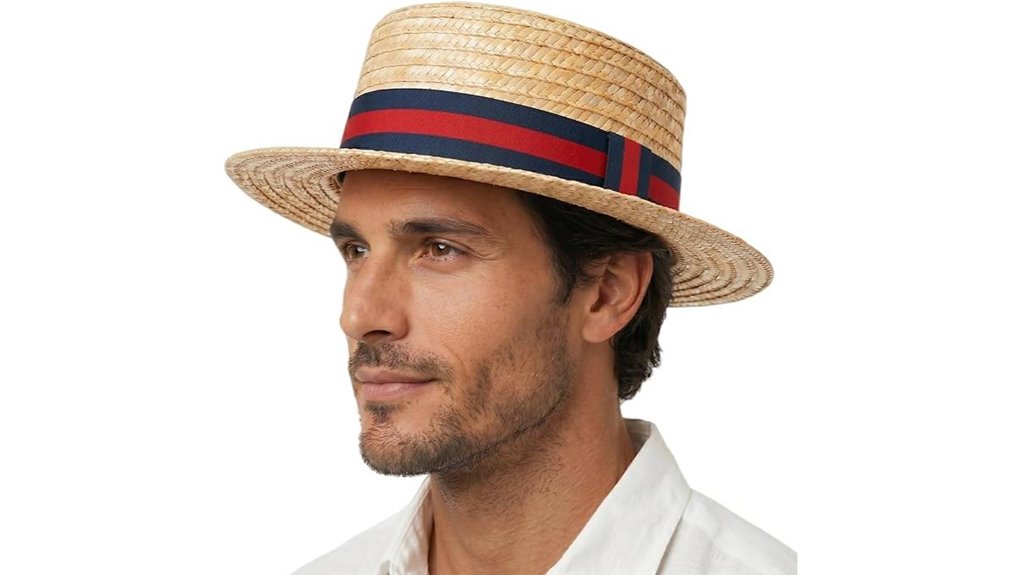 classic handmade straw boater