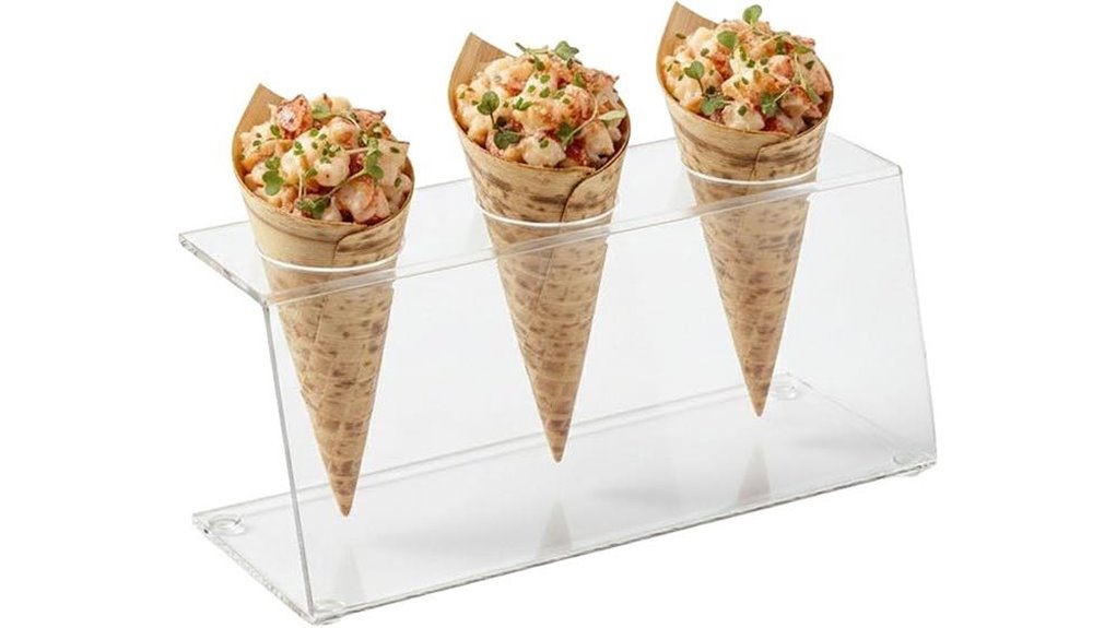 clear acrylic popcorn holder