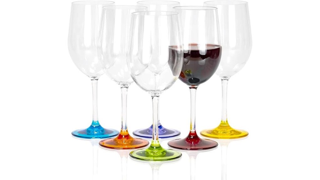 clear acrylic wine goblets